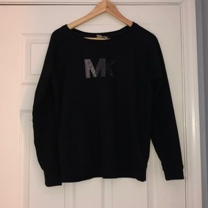 black MK pullover